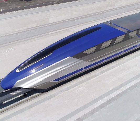 CRRC presenta el prototipo de tren maglev 600 KPH