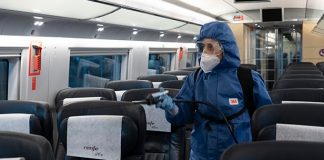 Renfe mantiene una estrecha coordinación con las autoridades sanitarias para evitar la transmisión del COVID-19 en los trenes