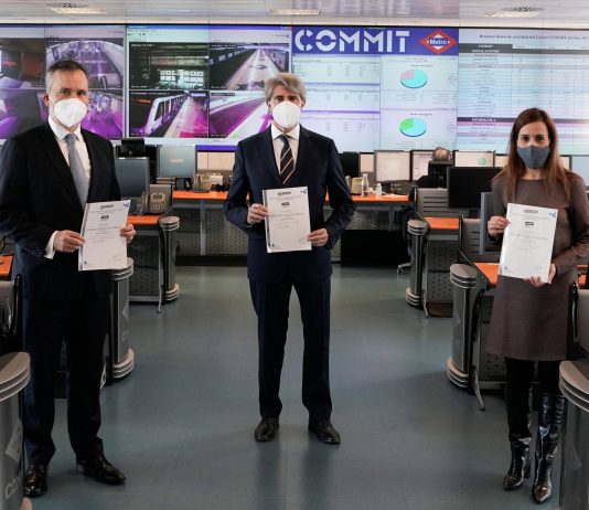 Metro de Madrid recibe el certificado AENOR por sus buenas prácticas contra el COVID-19