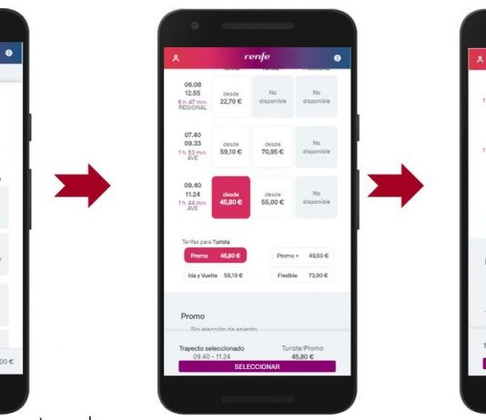 Renfe introduce modificaciones en su web para mejorar el sistema de venta online de billetes