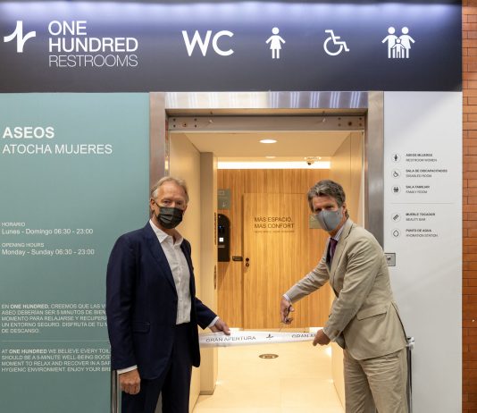 Madrid Puerta de Atocha, primera estación de tren de España en instalar los aseos públicos premium One Hundred Restrooms