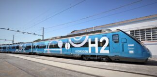Arrancan las pruebas del tren demostrador de hidrógeno en la planta de CAF de Zaragoza