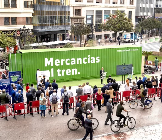 La campaña internacional “Mercancías al tren” llega a Portugal para seguir reivindicando el papel del ferrocarril en la lucha contra el cambio climático
