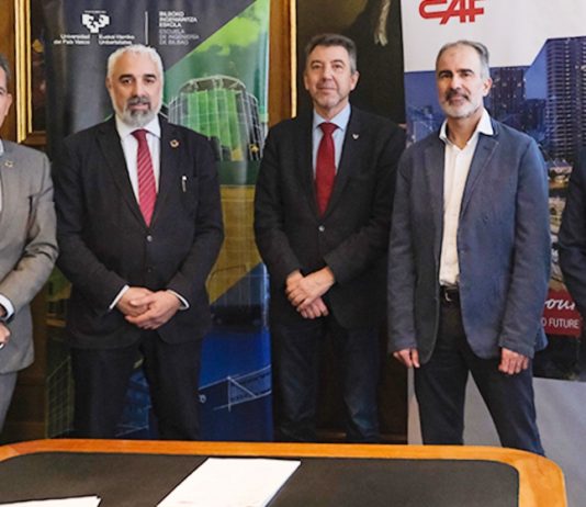 La Escuela de Ingeniería de Bilbao y CAF crean un Aula de Empresa que tendrá como eje de estudio el ferrocarril