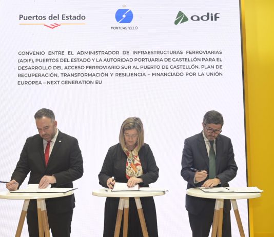 Adif, Puertos del Estado y la Autoridad Portuaria de Castelló impulsan la construcción del nuevo acceso ferroviario sur