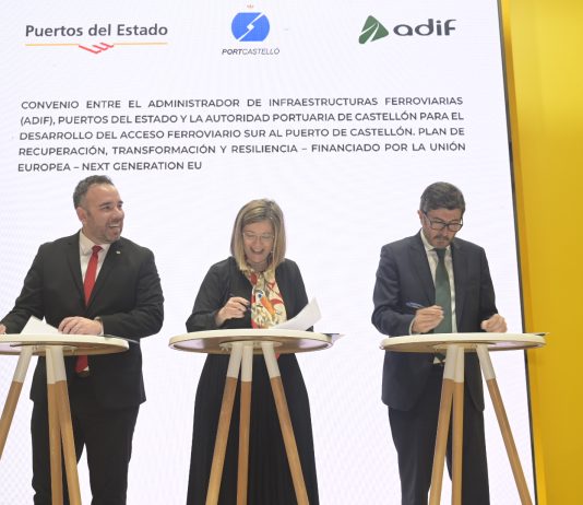 Mitma comienza las obras del nuevo acceso ferroviario sur al Puerto de Castellón para impulsar el tráfico intermodal de mercancías