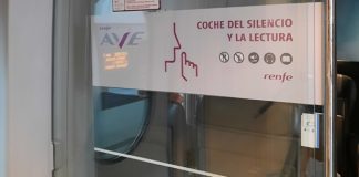 El ‘Coche del Silencio’ del AVE se convierte en el ‘Coche del Silencio y la Lectura’