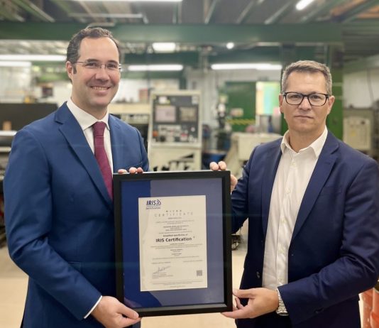 Maghispan obtiene la certificación internacional IRIS para la producción de contactos eléctricos ferroviarios